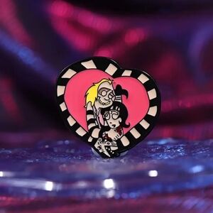 2$ Add On⭐ Beetlejuice & Lydia Heart Pin